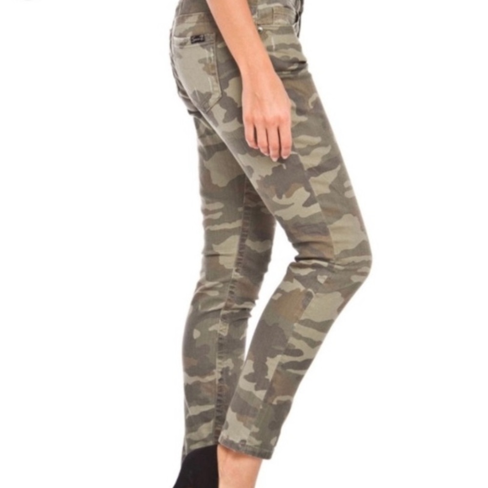 Seven Jeans Tummyless Camo SZ 10 high-rise skinny